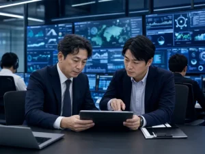 福岡県のサイバーセキュリティ会社M&AでSOCとMSSPの運用体制を確認する相談風景