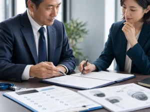 愛知県の入退室管理会社M&Aで権限移管と保守契約を確認する相談風景