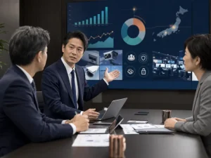 宮城県の防犯カメラ会社M&Aで保守契約と施工台帳を確認する相談風景