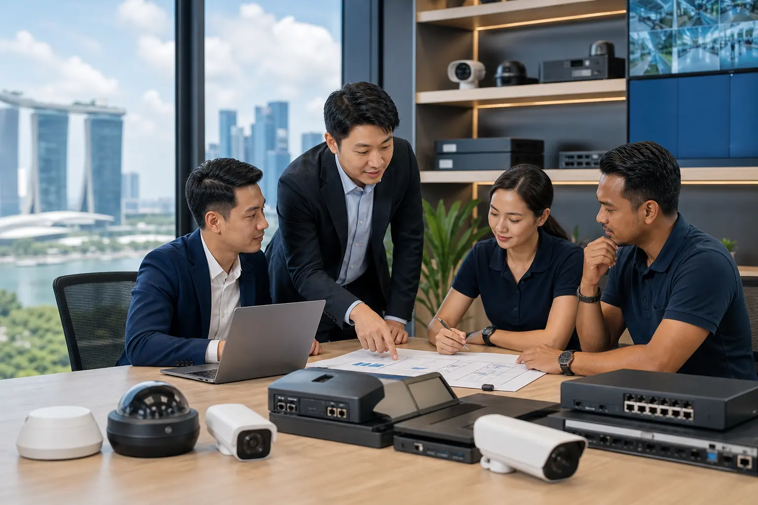 テクノホライゾン PACIFIC TECH M&AでASEANのセキュリティ事業承継を協議するチーム